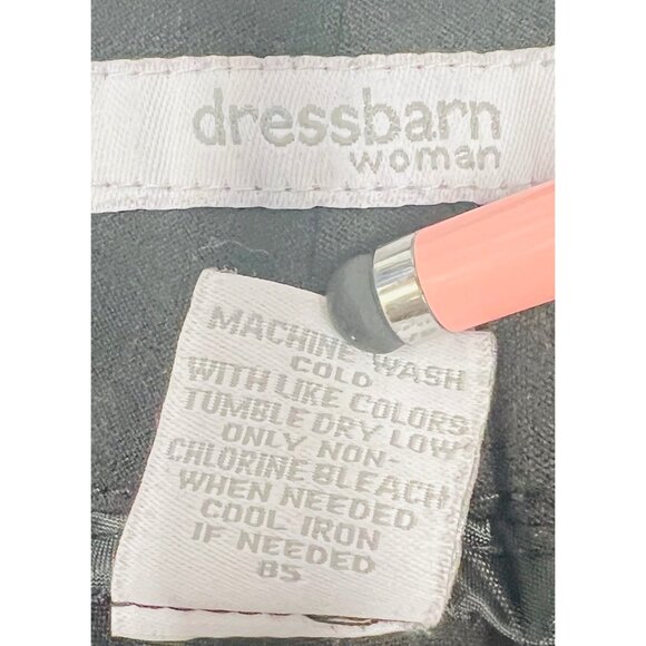Dressbarn Womens Black Dress Pants 14W Polyester/Rayon/Spandex Blend - Picture 4 of 4